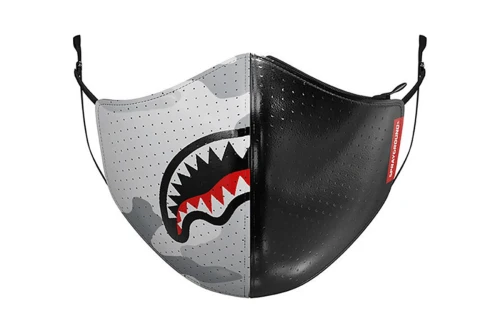 Sprayground Damage Control Stash Pocket Vegan Leather Face Mask (910Z337NSZ)