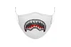 Sprayground White Trinity Crystal Shark Face Mask (910Z362NSZ)