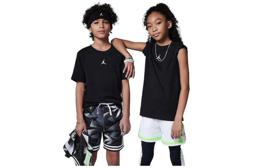 Jordan Dri-FIT Sport Core Παιδικό Κοντομάνικο T-Shirt Μαύρο