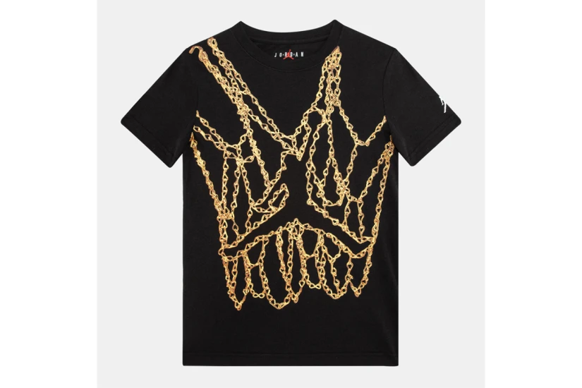 Jordan Jumpman Chain Παιδικό Κοντομάνικο T-Shirt Μαύρο, Χρυσό