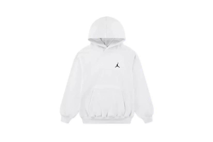 Jordan Brooklyn Fleece Παιδικό Φούτερ με Κουκούλα Λευκό