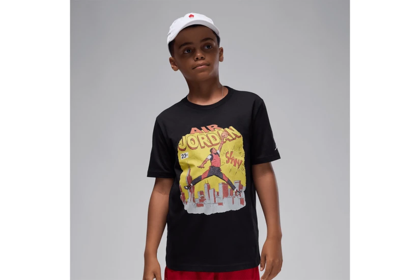 Jordan Comic Slam Παιδικό Κοντομάνικο T-Shirt Μαύρο