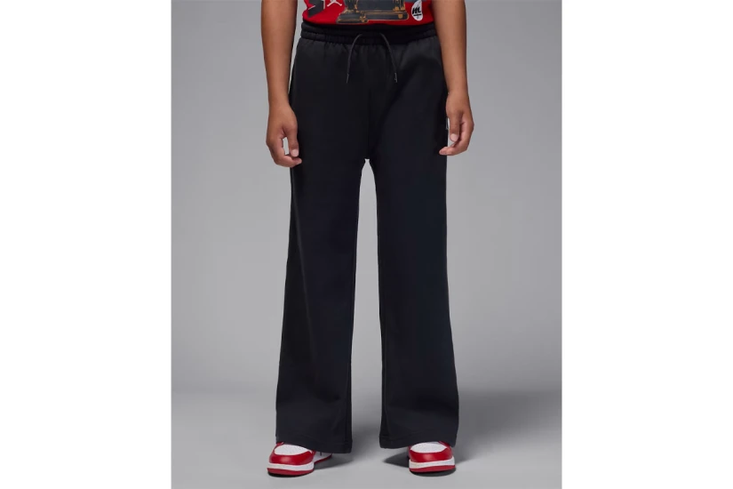 Jordan Brooklyn Essentials Open Fleece Παιδικό Παντελόνι Φόρμας Μαύρο