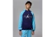 Jordan Mountainside Fleece Παιδικό Φούτερ με Κουκούλα Μπλε Σκούρο, Γαλάζιο, Ασημί