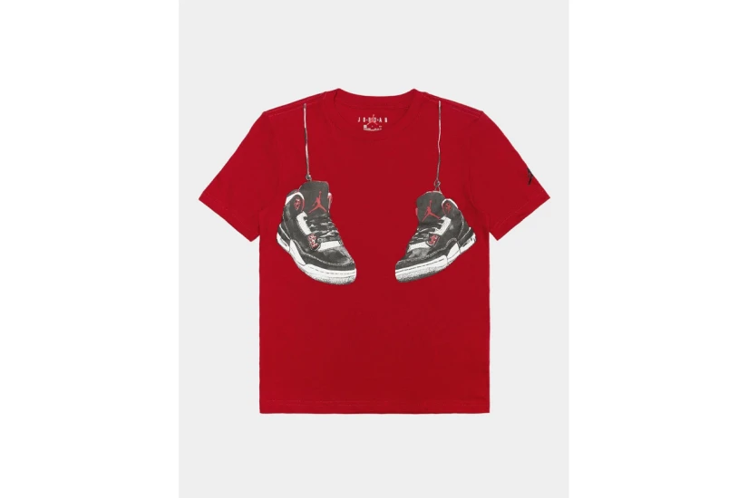 Jordan Hanging Aj3 Παιδικό Κοντομάνικο T-Shirt Κόκκινο