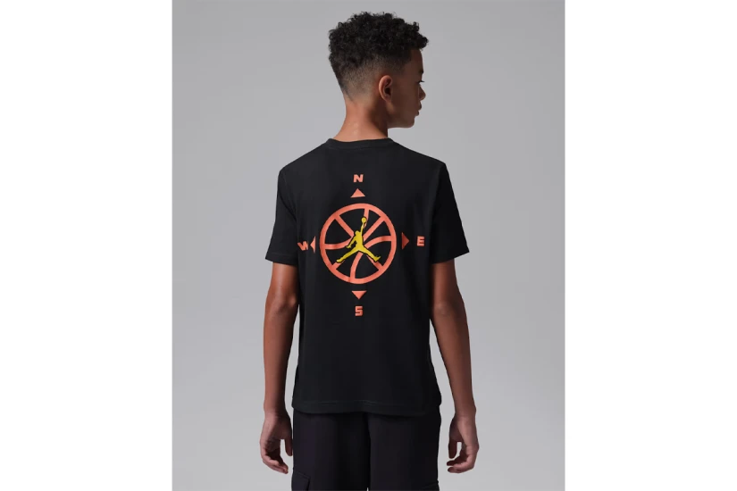 Jordan Jumpman Compass Παιδικό Κοντομάνικο T-Shirt Μαύρο