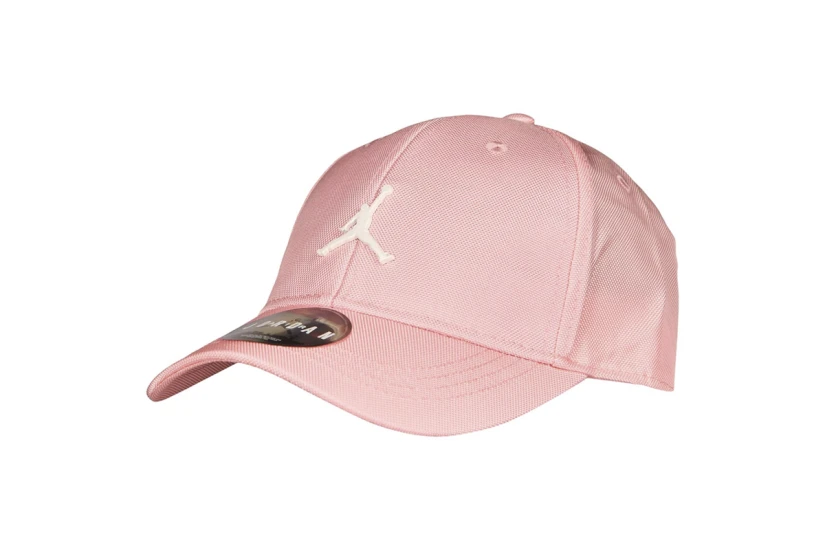 Jordan Metal Jumpman Curve Brim Παιδικό Καπέλο Strapback Ροζ, Λευκό