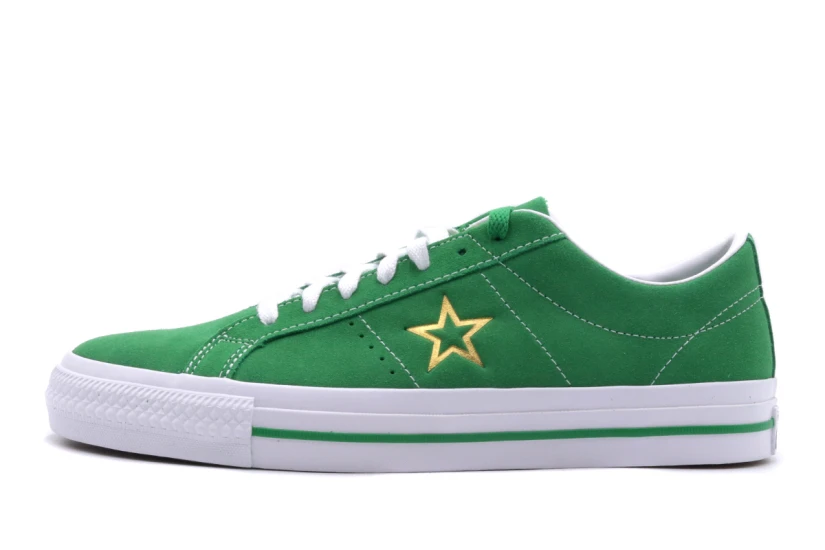 Converse One Star Pro Suede Ανδρικά Παπούτσια Πράσινα & Λευκά