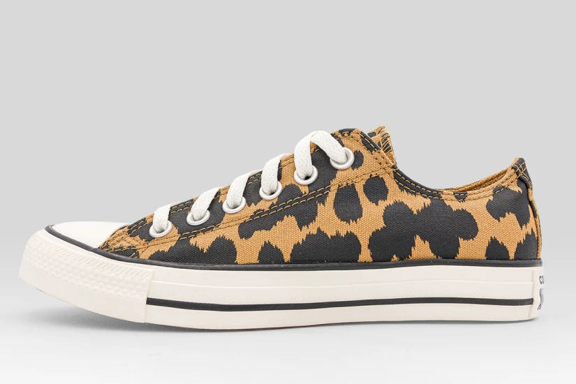 Converse Chuck Taylor All Star Cow Print Sneakers Καφέ, Μαύρα, Λευκά