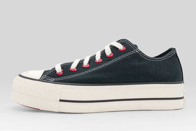 Converse Chuck Taylor All Star Lift Platform Hearts Sneakers Μαύρα, Κόκκινα, Λευκά