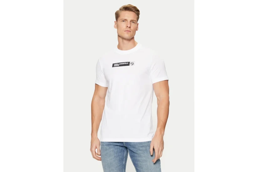 Karl Lagerfeld Ανδρικό Κοντομάνικο T-Shirt Λευκό