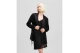 Karl Lagerfeld Satin Tied Blazer Μαύρο