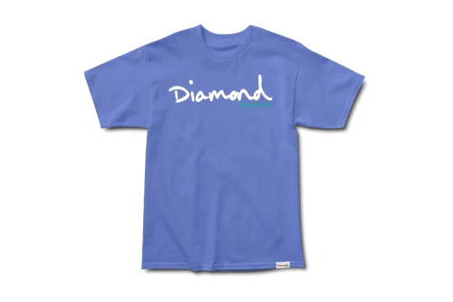 Diamond Supply Co. Og Script Overdyed Puff Print S-S Tee (A20DMPA020-BLU)