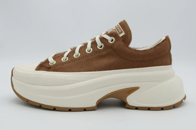 Converse Run Star Crush Γυναικεία Sneakers Καφέ, Εκρού