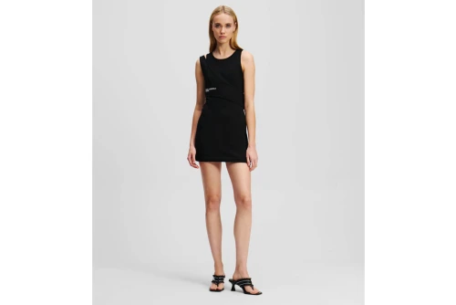 Karl Lagerfeld Ribbed Tank Dress Φόρεμα Mini Γυναικείο (A2W13032 999)
