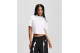 Karl Lagerfeld Cropped Monogram Γυναικείο Κοντομάνικο T-Shirt Λευκό