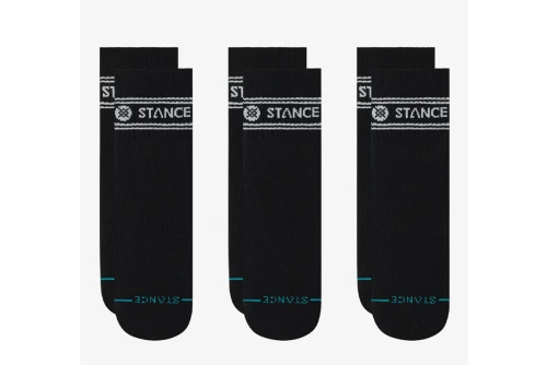 Stance Vital Quarter Κάλτσες Ψηλές 3 Ζευγάρια (A356A25VIT-BLK)