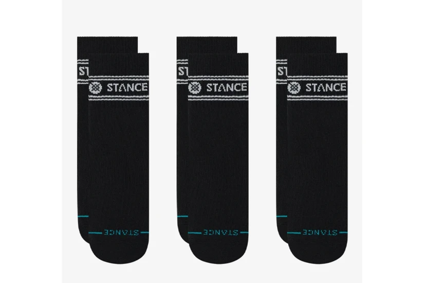 Stance Vital Ανδρικές Ψηλές Κάλτσες Μαύρες 3 Ζευγάρια