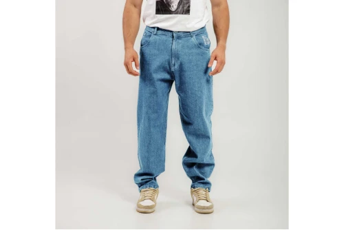 Bee Unusual Relaxed Washed Παντελόνι Τζιν Ανδρικό (AB-257021)