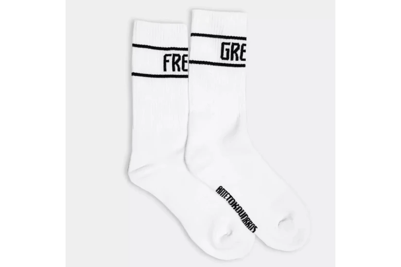 Antetokounbros Full Terry Ψηλές Κάλτσες Λευκές 1 Ζευγάρι