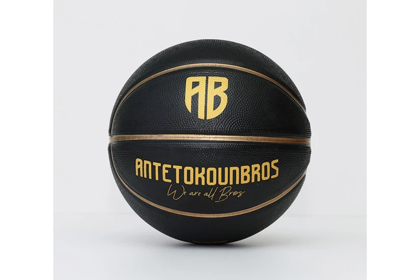 Antetokounbros We Are All Bros Μπάλα Μπάσκετ Μαύρη, Χρυσή
