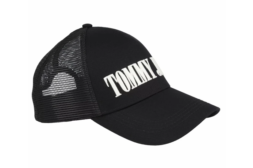 Tommy Jeans Heritage Stadium Trucker Καπέλο Snapback Μαύρο