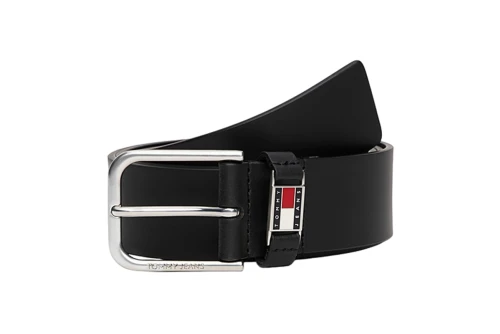 Tommy Jeans Scanton Debossed Square Buckle Leather Ζώνη Casual Ανδρική (AM0AM13687 BDS)
