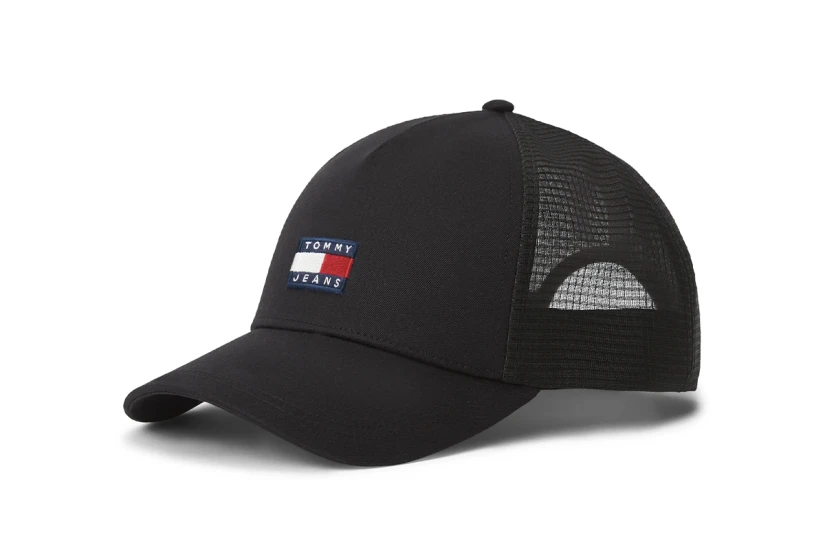 Tommy Jeans Heritage Trucker Ανδρικό Καπέλο Snapback Μαύρο