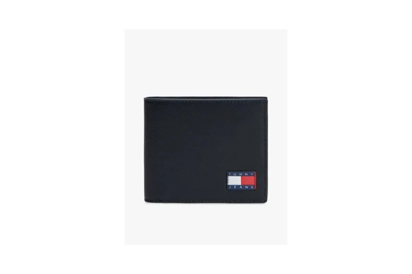 Tommy Jeans Heritage Leather CC Ανδρικό Πορτοφόλι Μαύρο