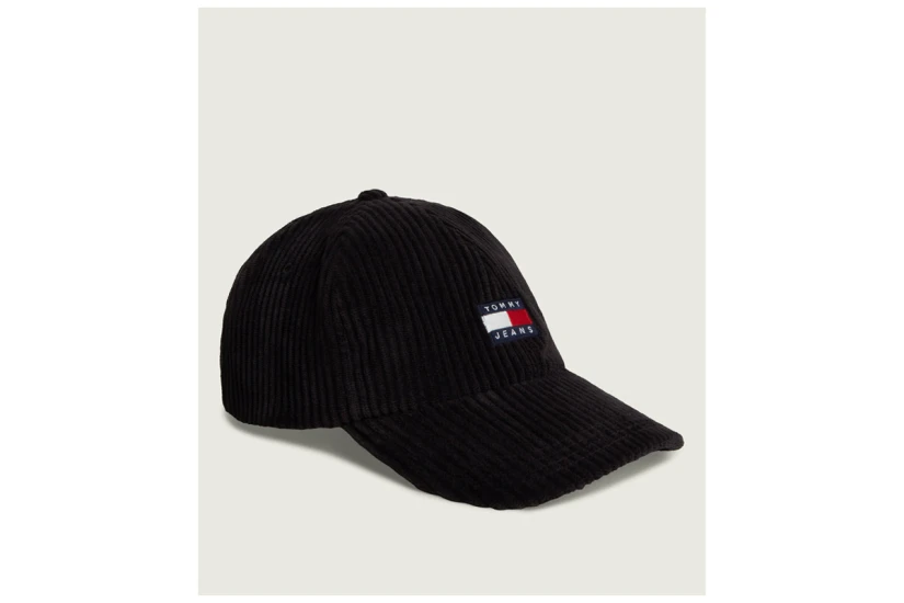 Tommy Jeans Heritage Cord Ανδρικό Καπέλο Strapback Μαύρο