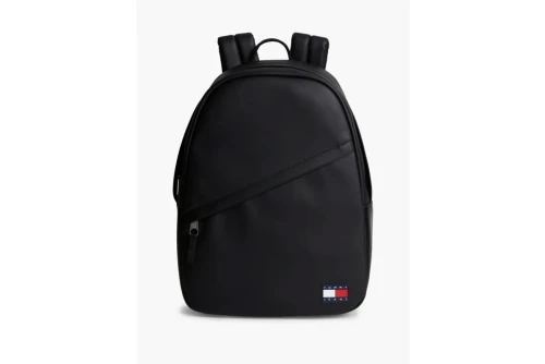 Tommy Jeans Essential Rubberised Logo Dome Τσάντα Πλάτης Casual (AM0AM14620 BDS)