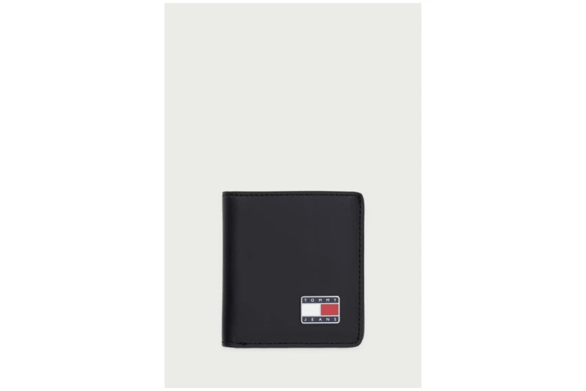 Tommy Jeans Heritage Leather CC And Coin Ανδρικό Πορτοφόλι Μαύρο