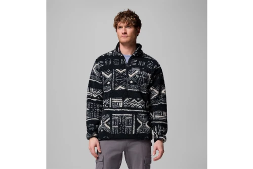 Columbia Rugged Ridge High Pile Fleece Μπλούζα Με Φερμουάρ Ανδρική (AM3598-010)