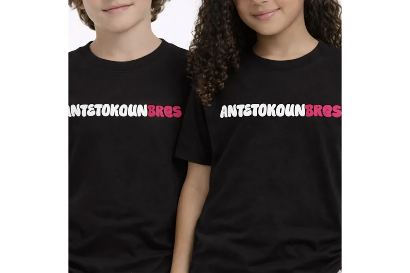 AntetokounBros Graffiti Παιδικό Κοντομάνικο T-Shirt Μαύρο