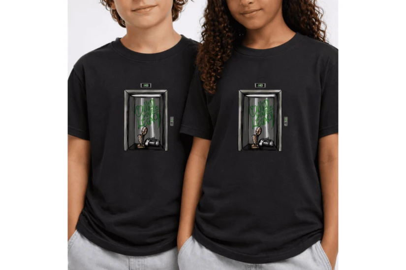 AntetokounBros Elevator Παιδικό Κοντομάνικο T-Shirt Μαύρο