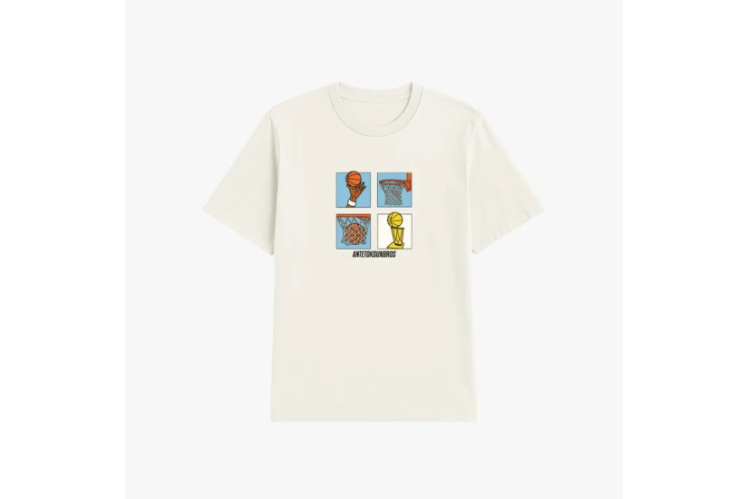 AntetokounBros Storyboard Ανδρικό Κοντομάνικο T-Shirt Λευκό