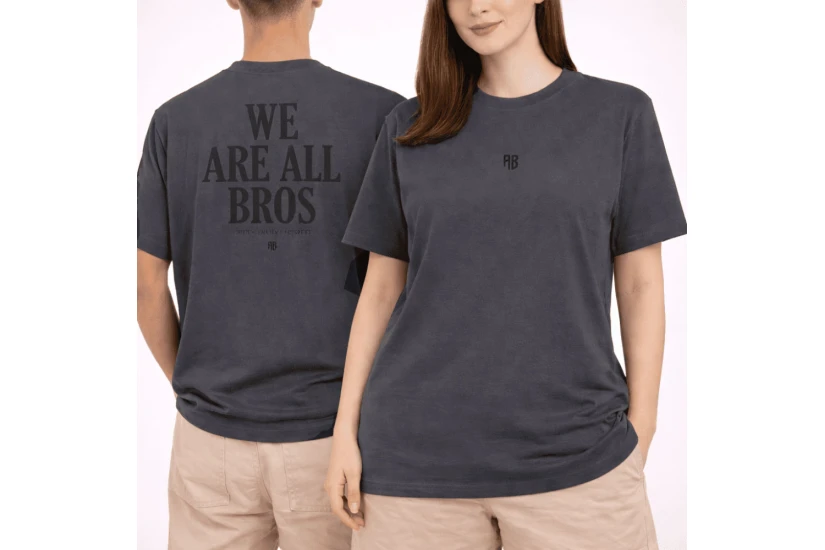 Antetokounbros All Bros Stonewashed Ανδρικό Κοντομάνικο T-Shirt Γκρι