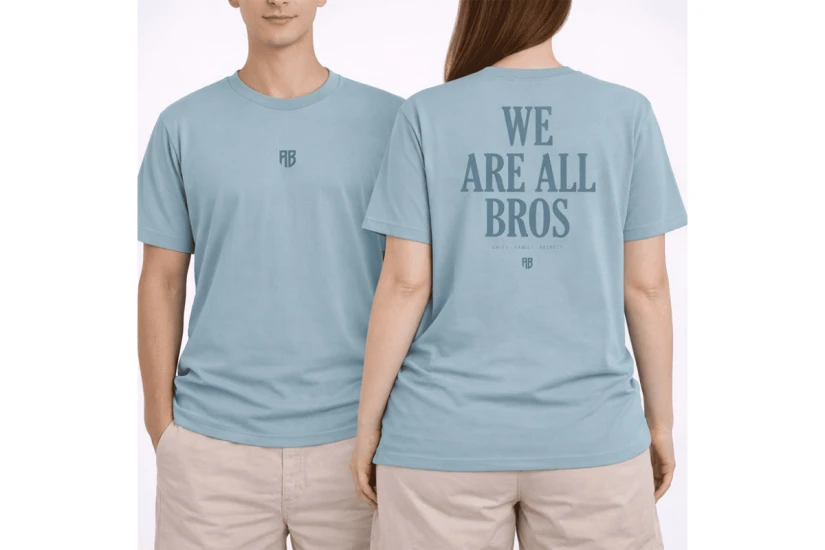 AntetokounBros All Bros Stonewashed Oversized Ανδρικό Κοντομάνικο T-Shirt Σιέλ