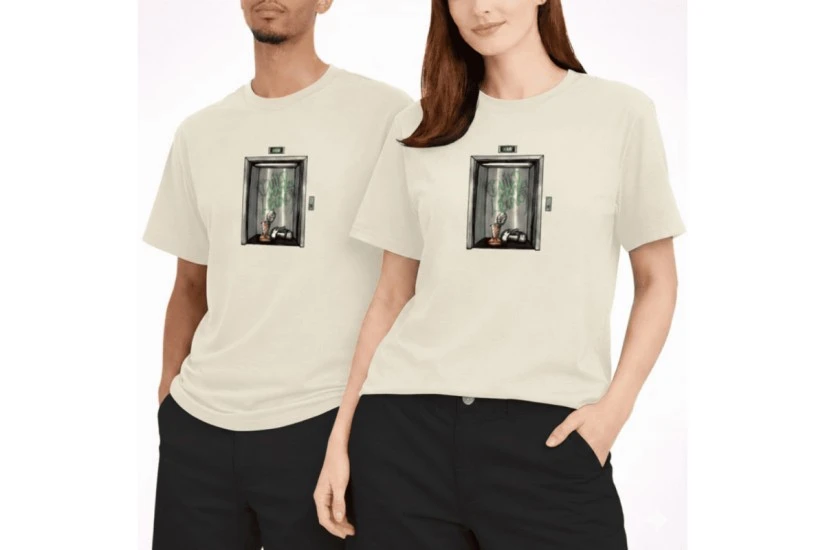 AntetokounBros Elevator Ανδρικό Κοντομάνικο T-Shirt Εκρού