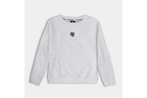 Antetokounbros Αβ Native Chest Logo Μπλούζα Με Λαιμόκοψη (APCD352K29 GRAY MELANZE)