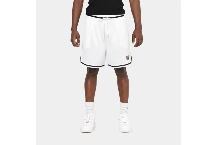 AntetokounBros Ανδρική Μπασκετική Βερμούδα Λευκή, Μαύρη