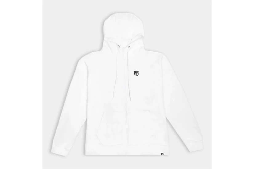 AntetokounBros Unisex Βαμβακερή Ζακέτα με Κουκούλα Λευκή