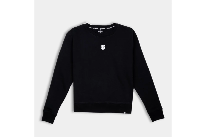 AntetokounBros Element Unisex Μακρυμάνικη Μπλούζα με Λαιμόκοψη Μαύρη