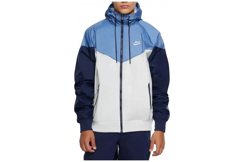 Nike Sportswear Ανδρικό Αντιανεμικό Μπουφάν Ίντιγκο, Μπλε Σκούρο, Γκρι Ανοιχτό