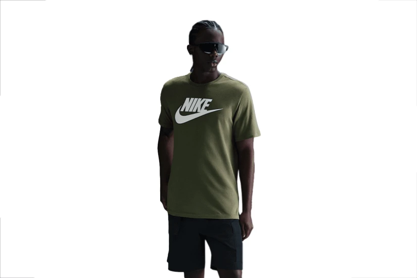 Nike Sportswear Ανδρικό Κοντομάνικο T-Shirt Λαδί