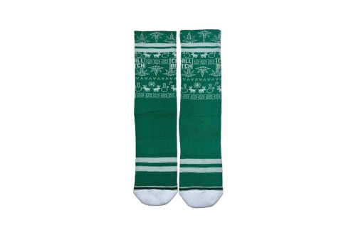 Bee Unusual 420 Collectives Chill Bitch Κάλτσες Ψηλές 1 Ζευγάρι (AS-225009 GREEN WHITE)