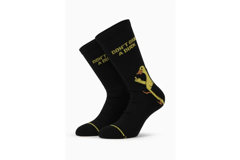 Bee Unusual Dont Give A Duck Premium Κάλτσες μέχρι τη Γάμπα Μαύρες, Κίτρινες 1 Ζευγάρι