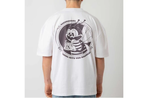 Bee Unusual High Flowers Oversized T-Shirt Ανδρικό (AT-253346)