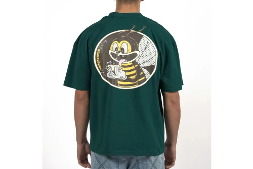 Bee Unusual High Flowers Oversized T-Shirt Ανδρικό (AT-253347)