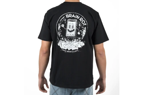 Bee Unusual Brain Rot Relaxed T-Shirt Ανδρικό (AT-260213)